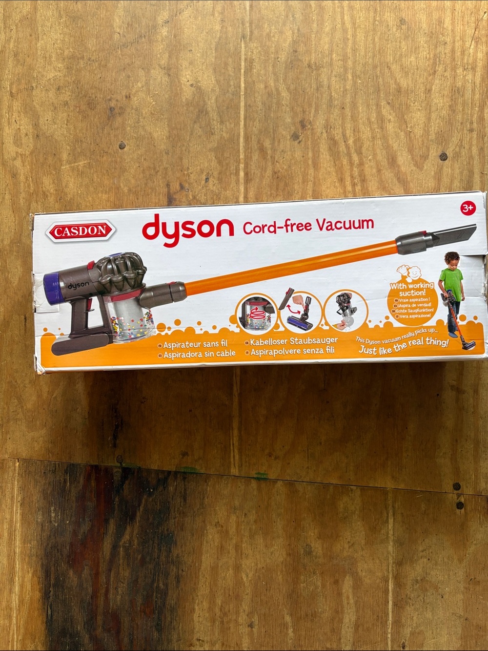 🎉NWT! Dyson Kids Cord-free Vacuum Toy in Orange and Purple